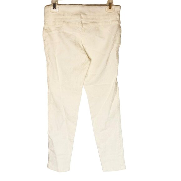 Soho apparel athleta pants white zipper rayon blend skinny stretch small READ - Picture 2 of 11